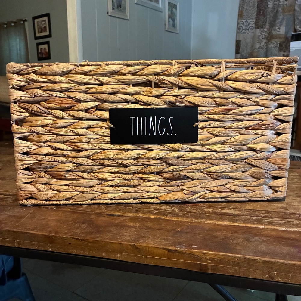 Rae Dunn Stuff &Things basket